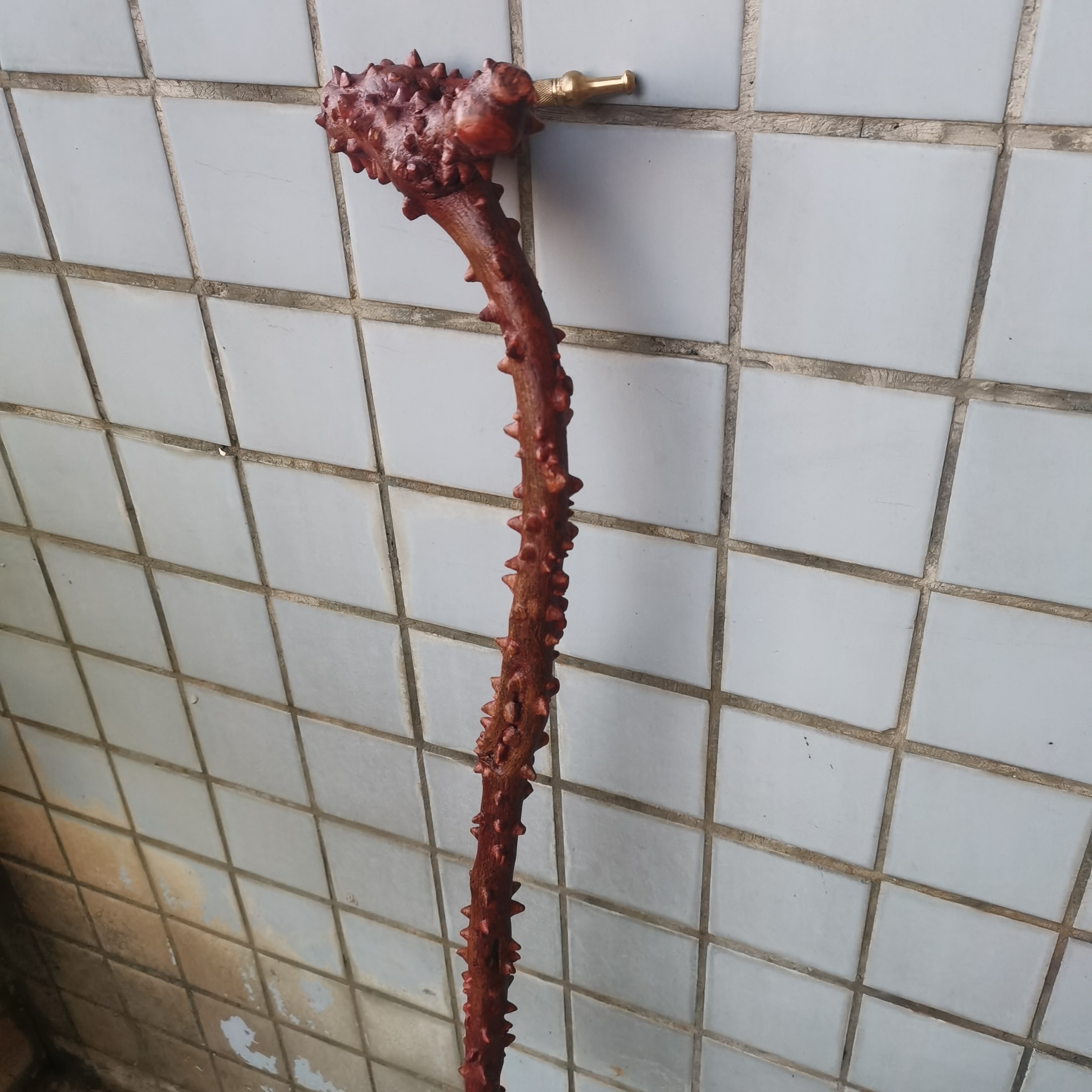 23纯手工制作见血飞拐杖烟斗