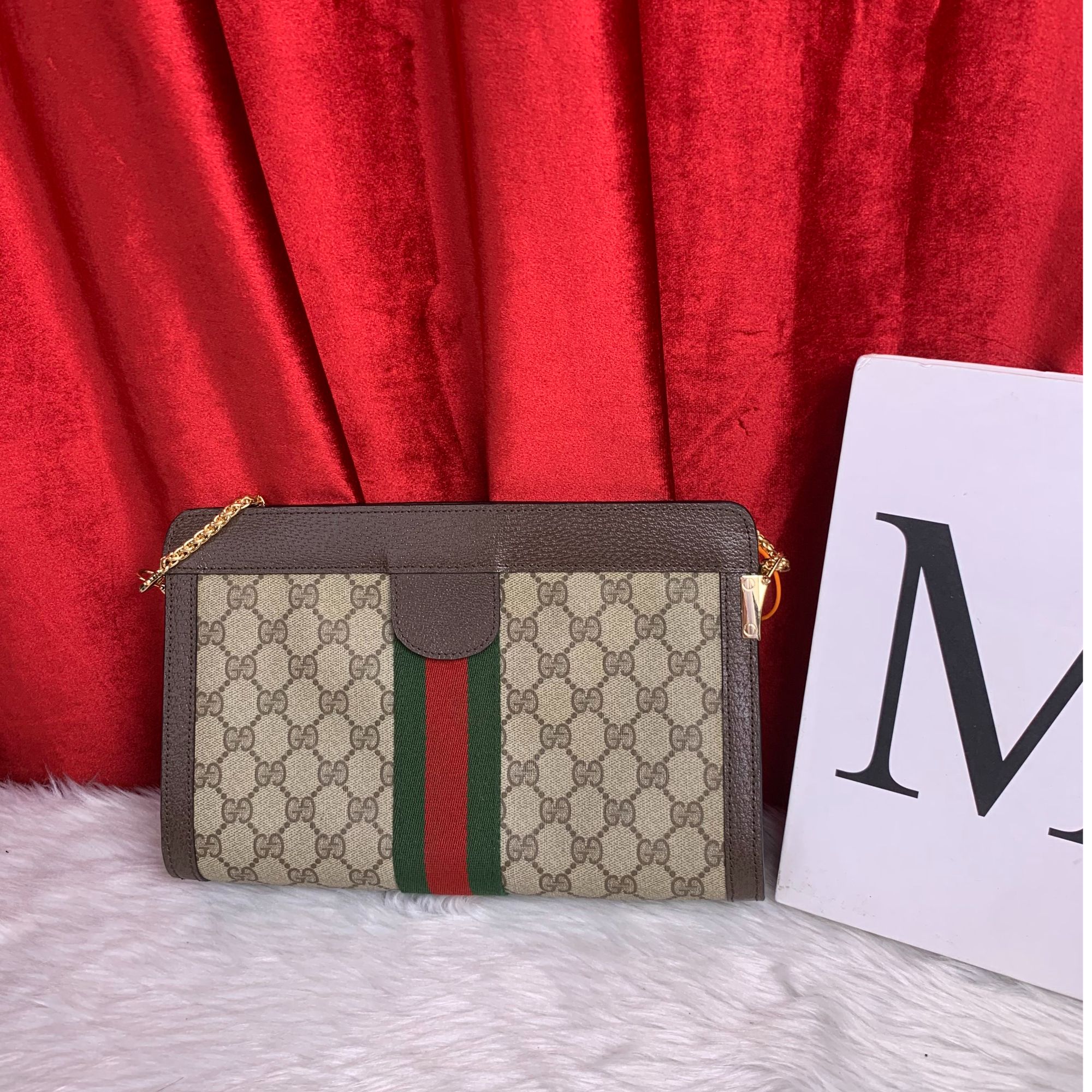 95新 GUCCI/古驰 老花夹子包/ WJ09108020/8020/修复品