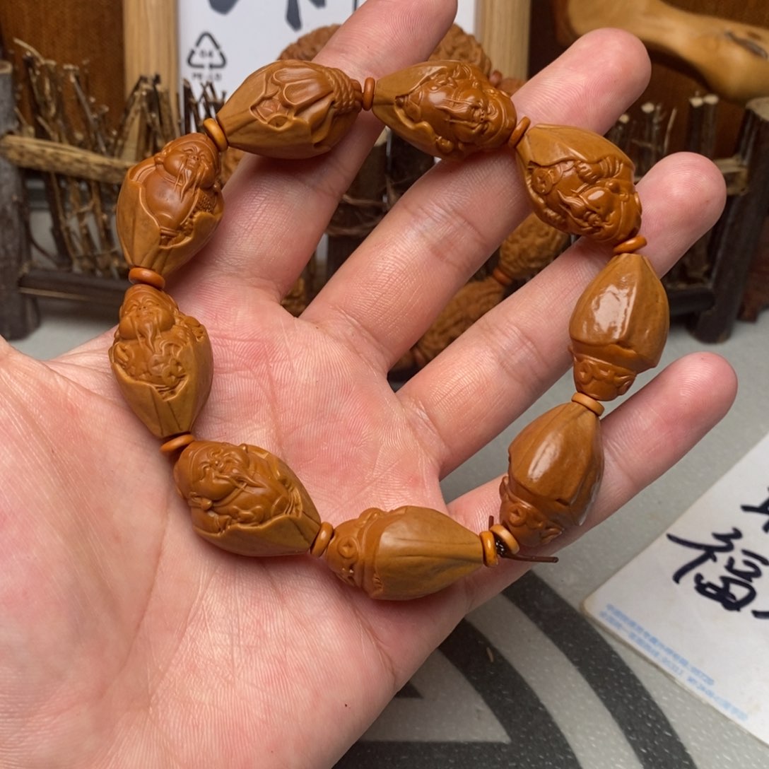 橄榄核手串/手链橄榄核雕刻工艺宇