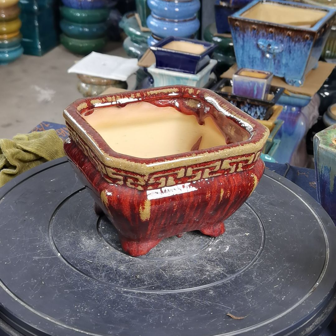 内口15深10.5石湾花盆微瑕