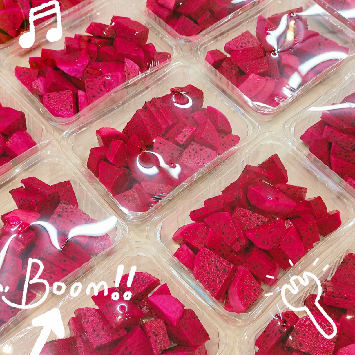 果切果切越南红心火龙果一盒500g