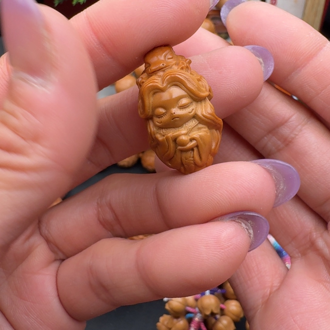 吊坠猴头核桃橄榄核小龙女单粒