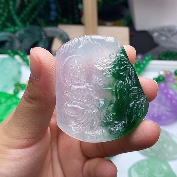 翡翠未镶嵌颈饰所见即所得 176