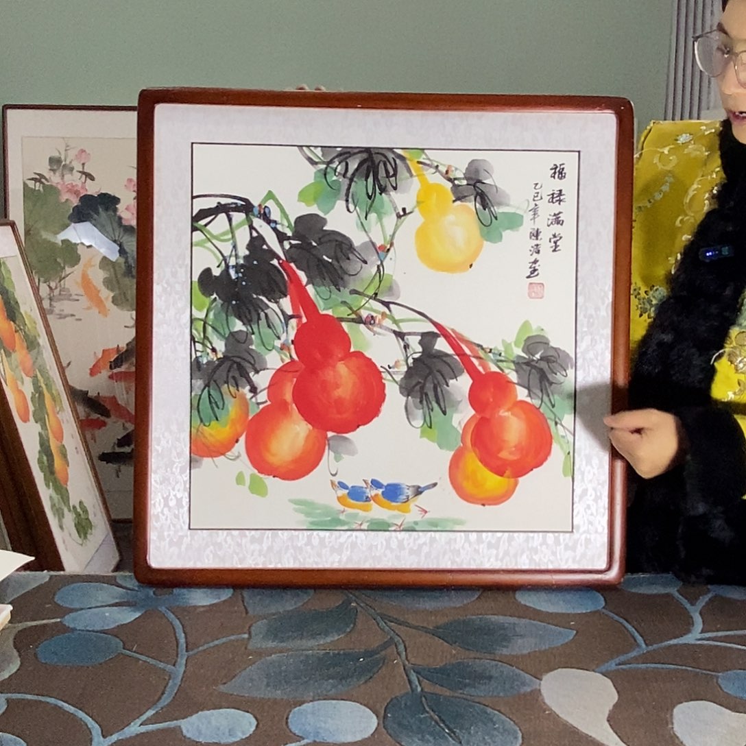 国画62✖️62国画作品带框包邮