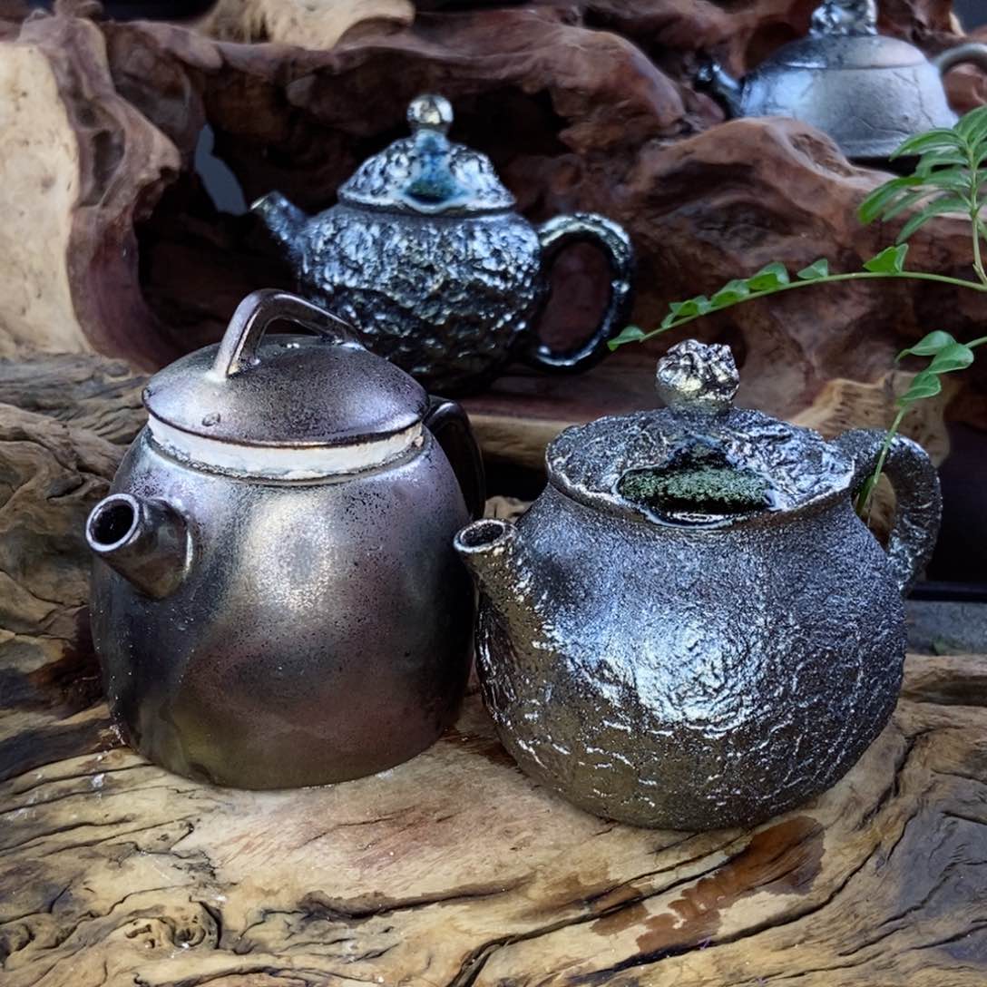 孽建水紫陶柴烧茶具