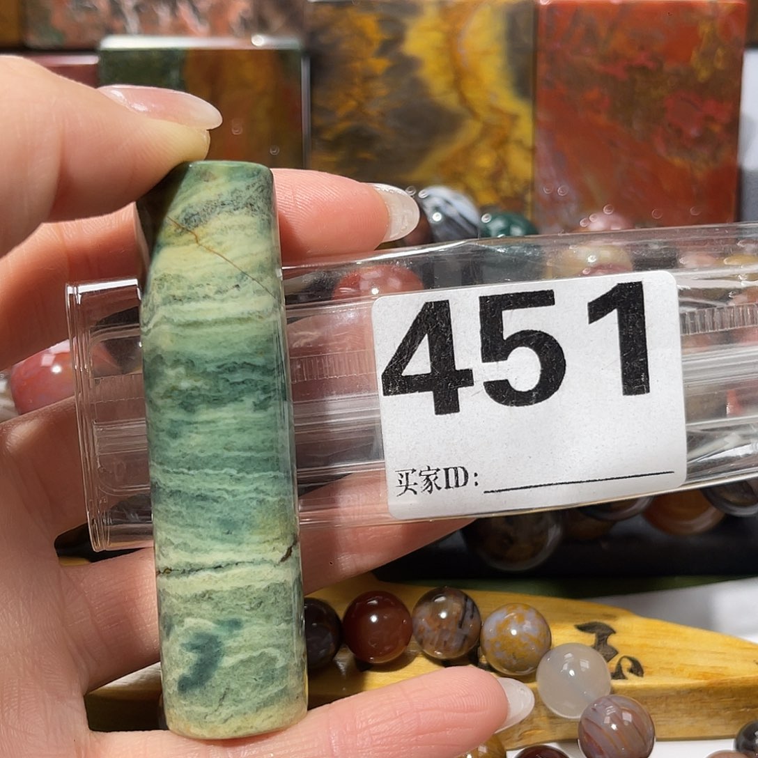 硅化玉未镶嵌天然北票硅化玉手把