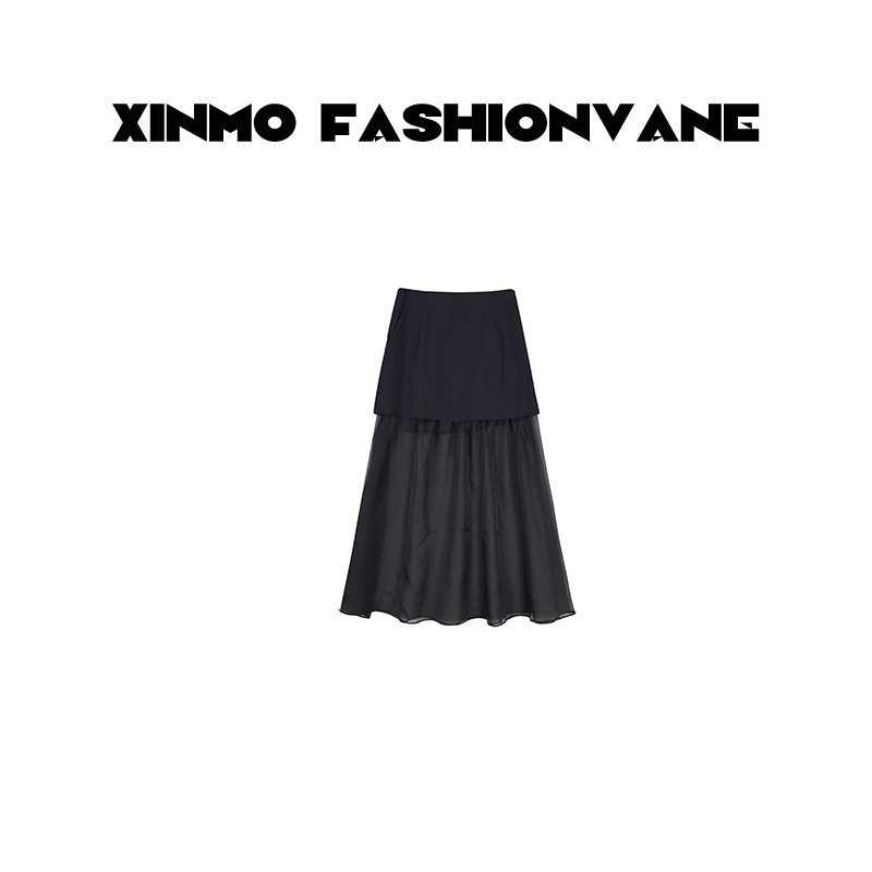 【XINMO】休闲时尚夏季百搭半身网裙C06040520