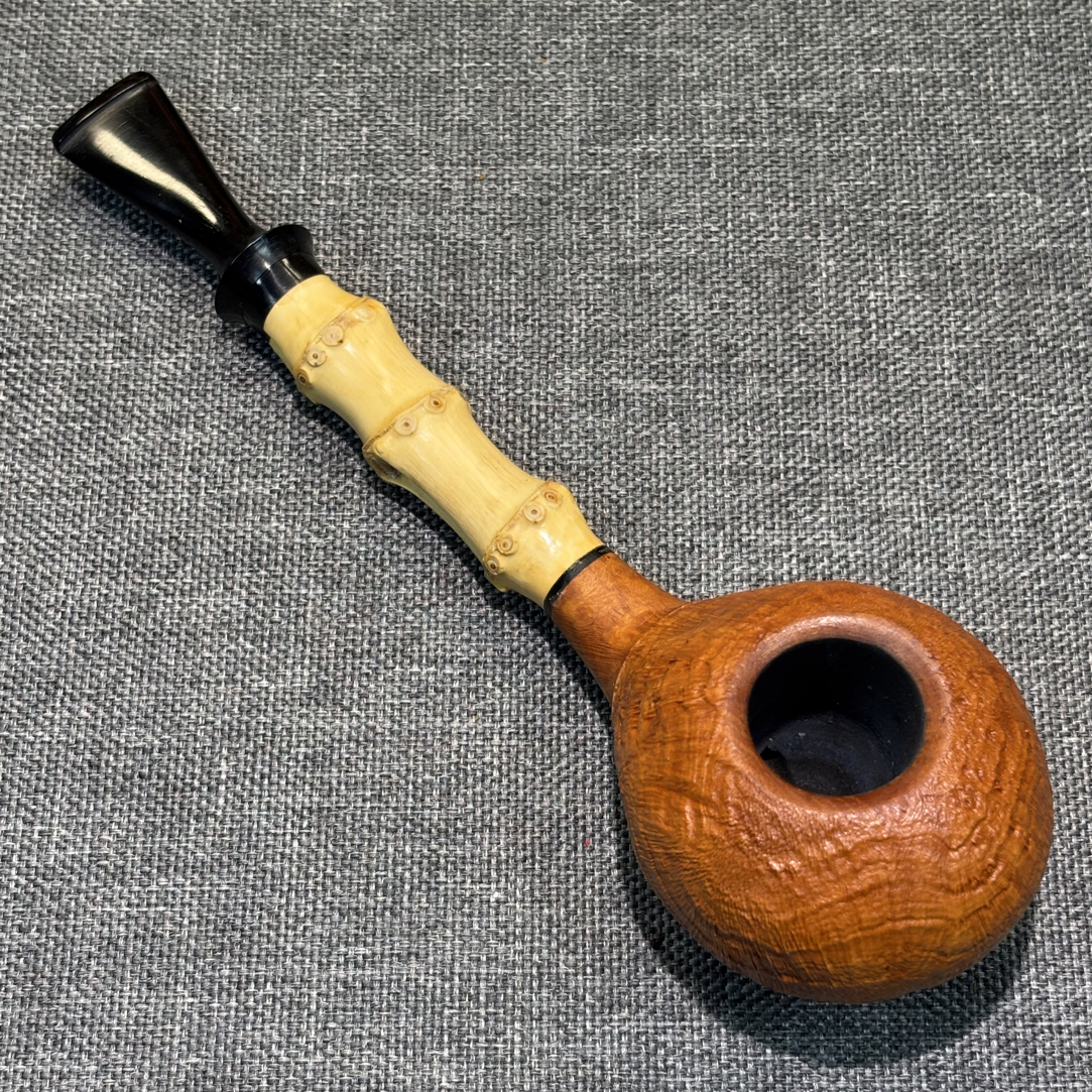 全新赫尔曼竹节烟斗（可小刀）