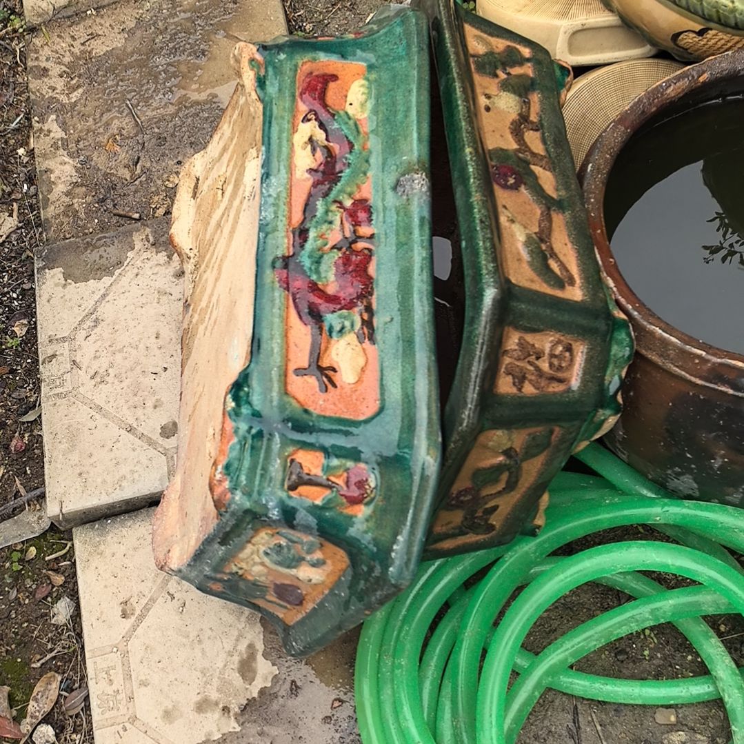 无铅玻璃垂*石湾公仔两个包邮