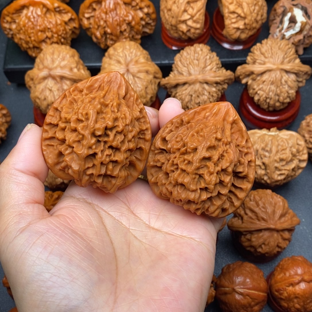 把件文玩核桃48官帽