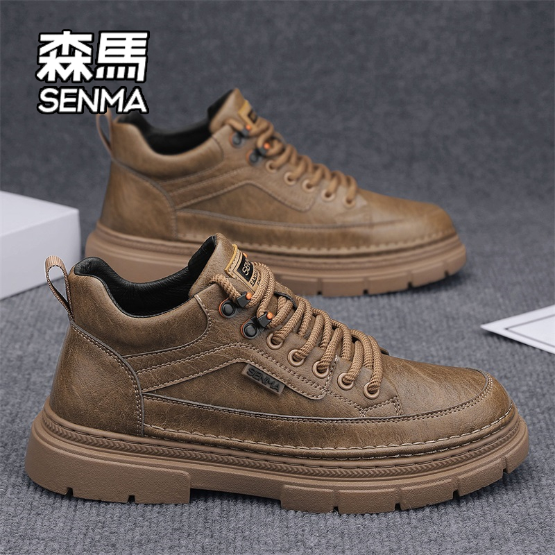 SENMA/森马2025新款男鞋冬季复古工作劳保鞋户外运动防滑休闲潮鞋
