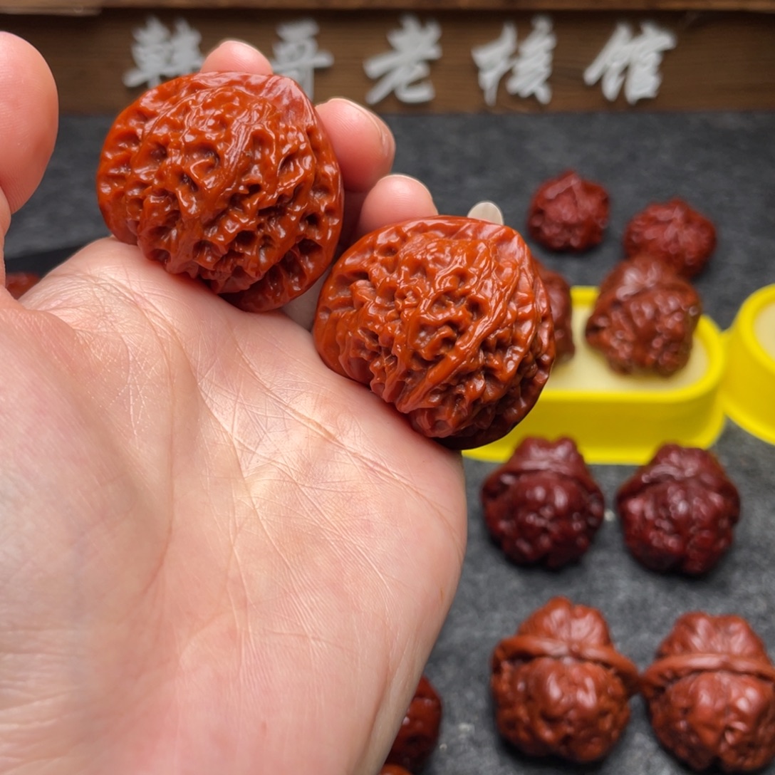 吊坠文玩核桃文玩核桃 手把件 宫灯 40