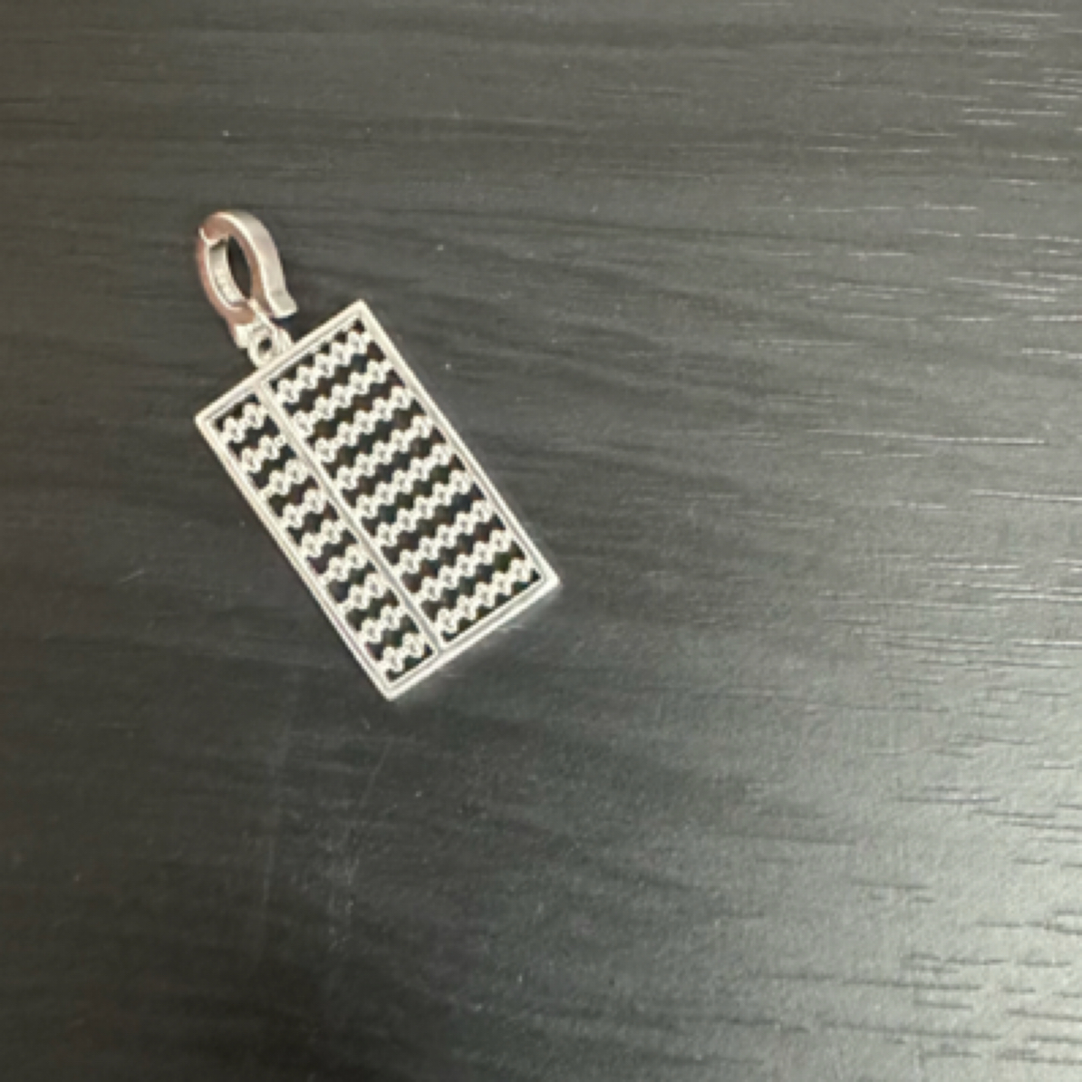 吊坠925银 S925银「算盘」单吊坠小众设计百搭ins简约吊坠轻奢气质