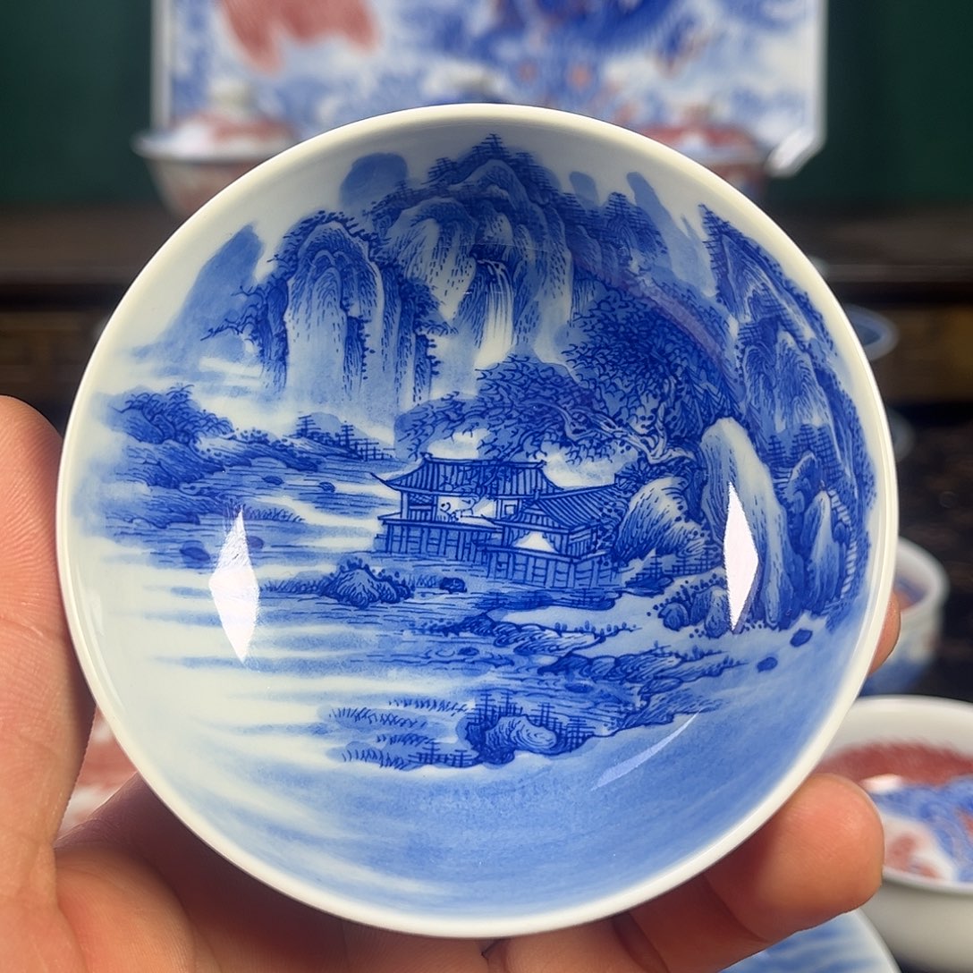 瓷片景德镇手工手绘