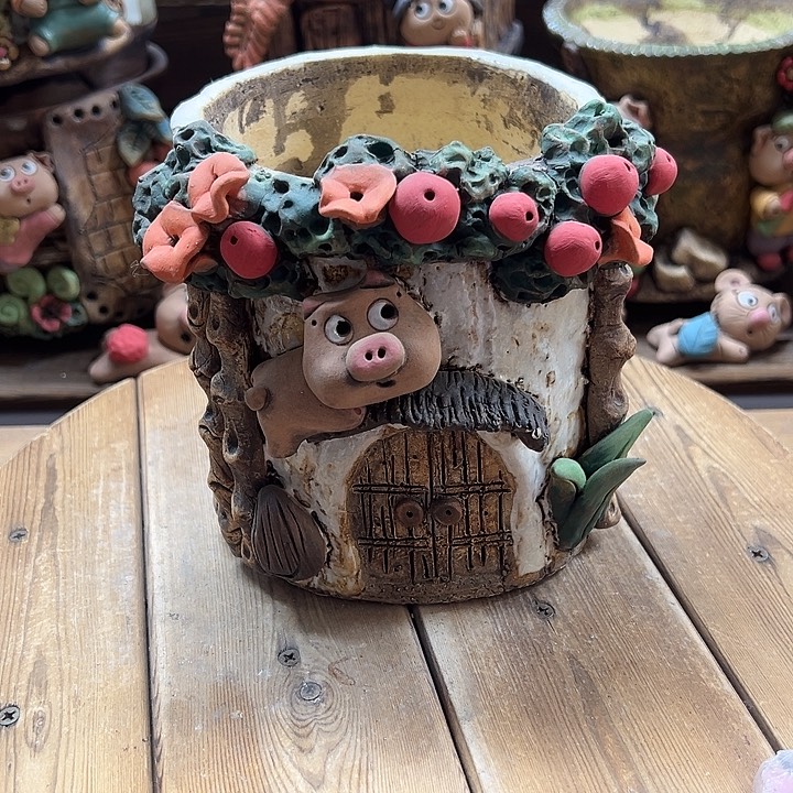 嘻哈多肉花盆百搭