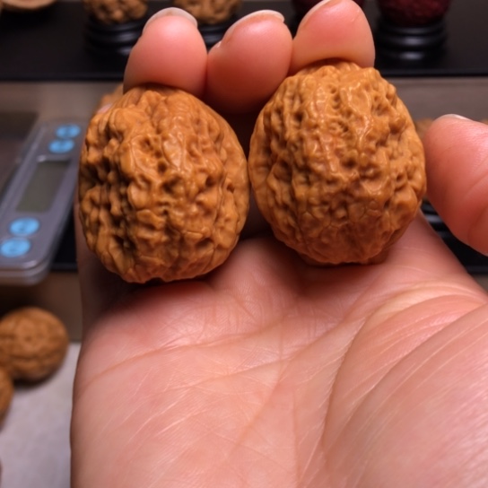 文玩核桃把件霸王枪金蟾2