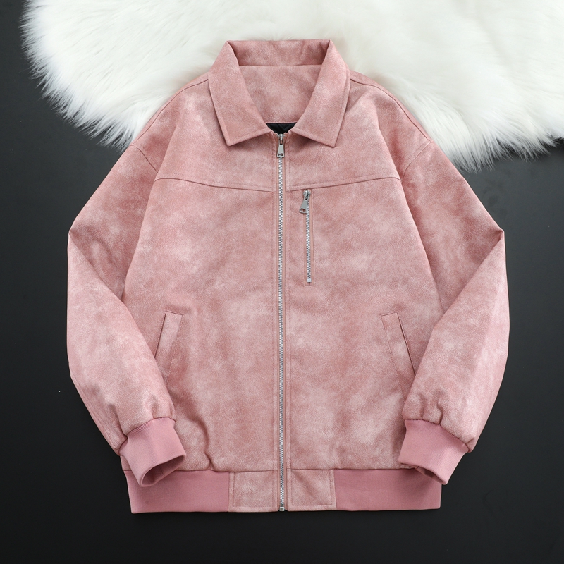 【品牌撤柜】冬季夹棉加厚休闲时尚帅气皮衣夹克外套8806