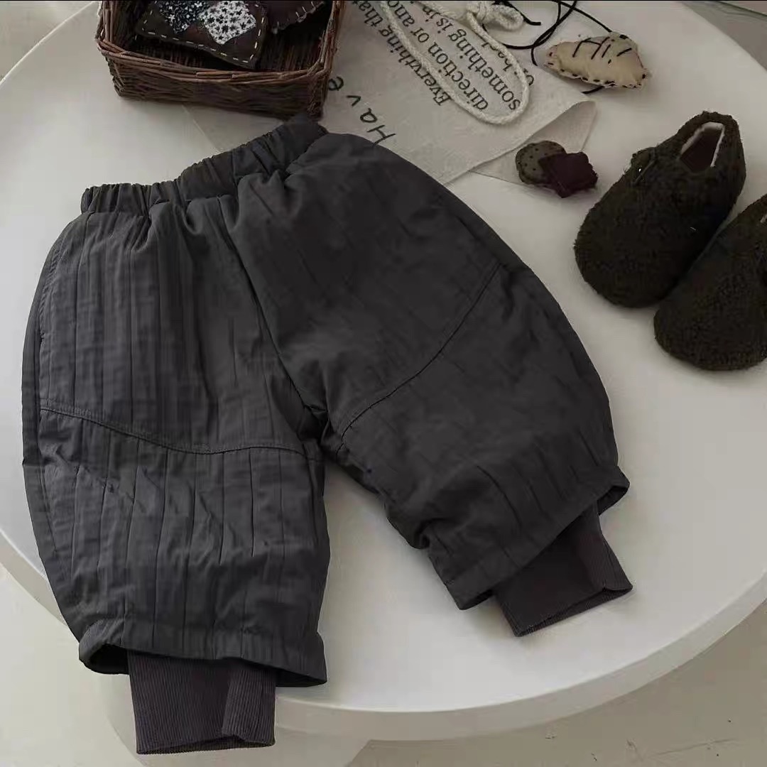 儿童加绒加厚棉裤2025冬季新款韩版男女童洋气保暖南方一条过冬