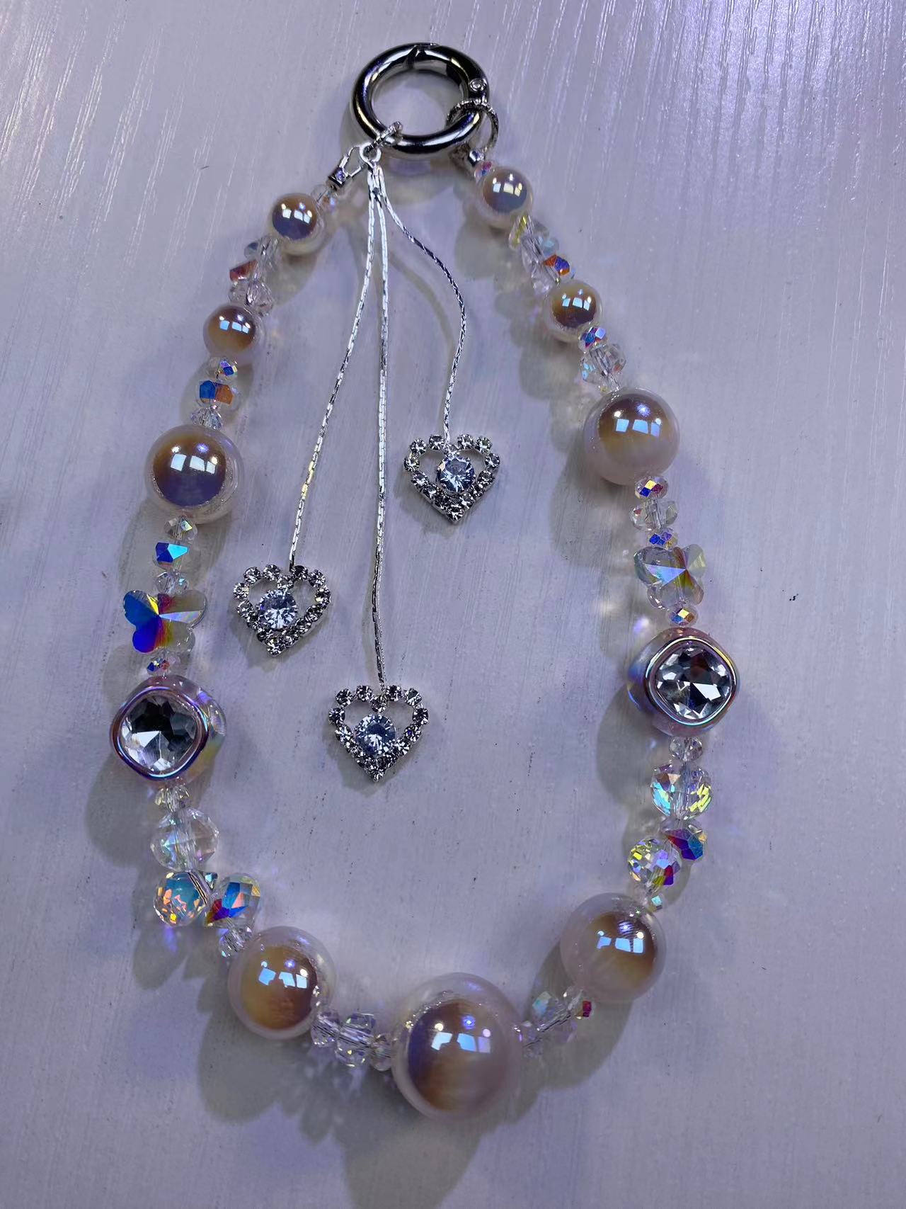 A-辣椒DIY时尚珠饰手机挂链高端轻奢精致女款手提手腕挂饰