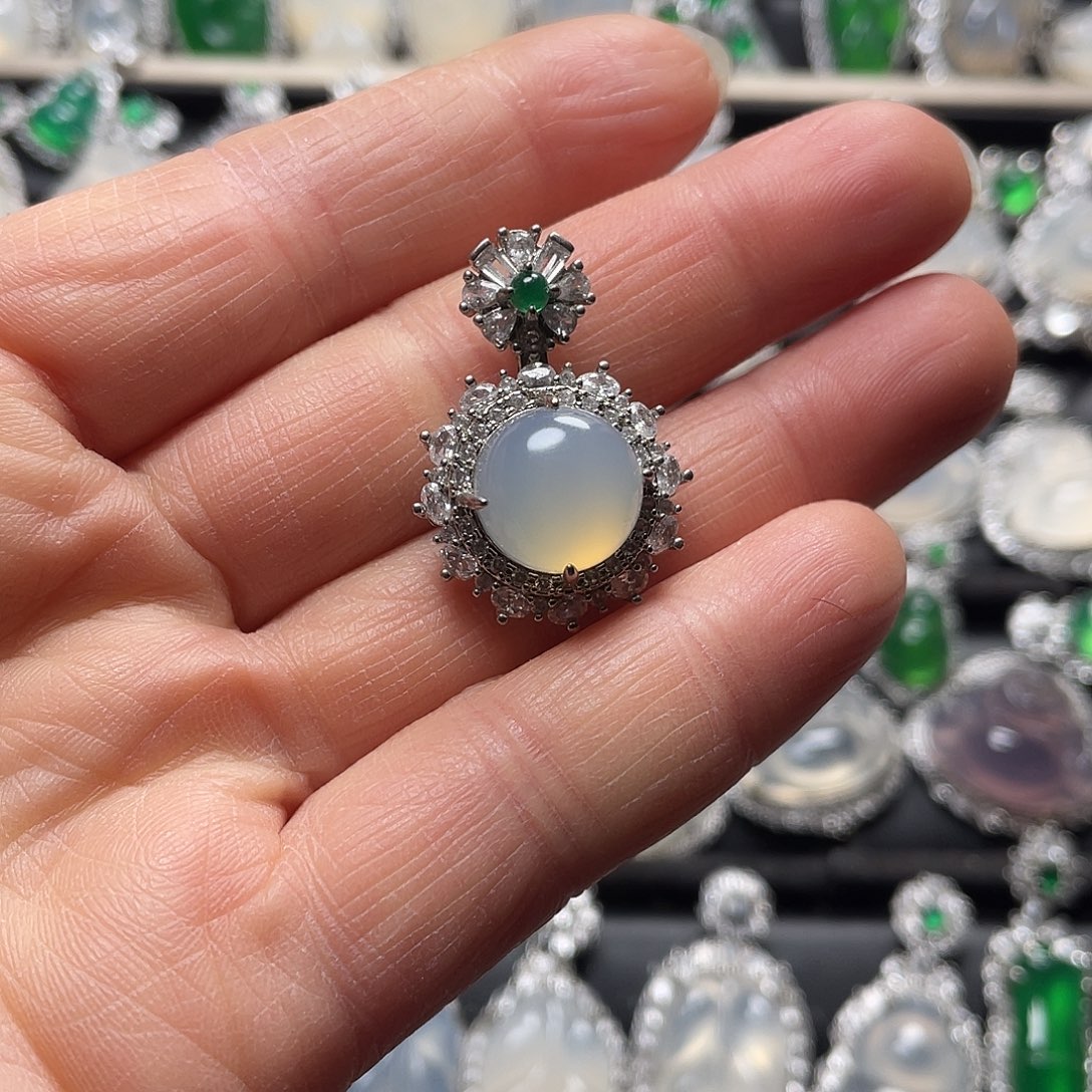 玛瑙/玉髓合金挂件