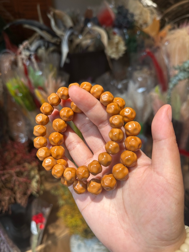 「茗月」猴头核桃全品龙岩料奶酪手串