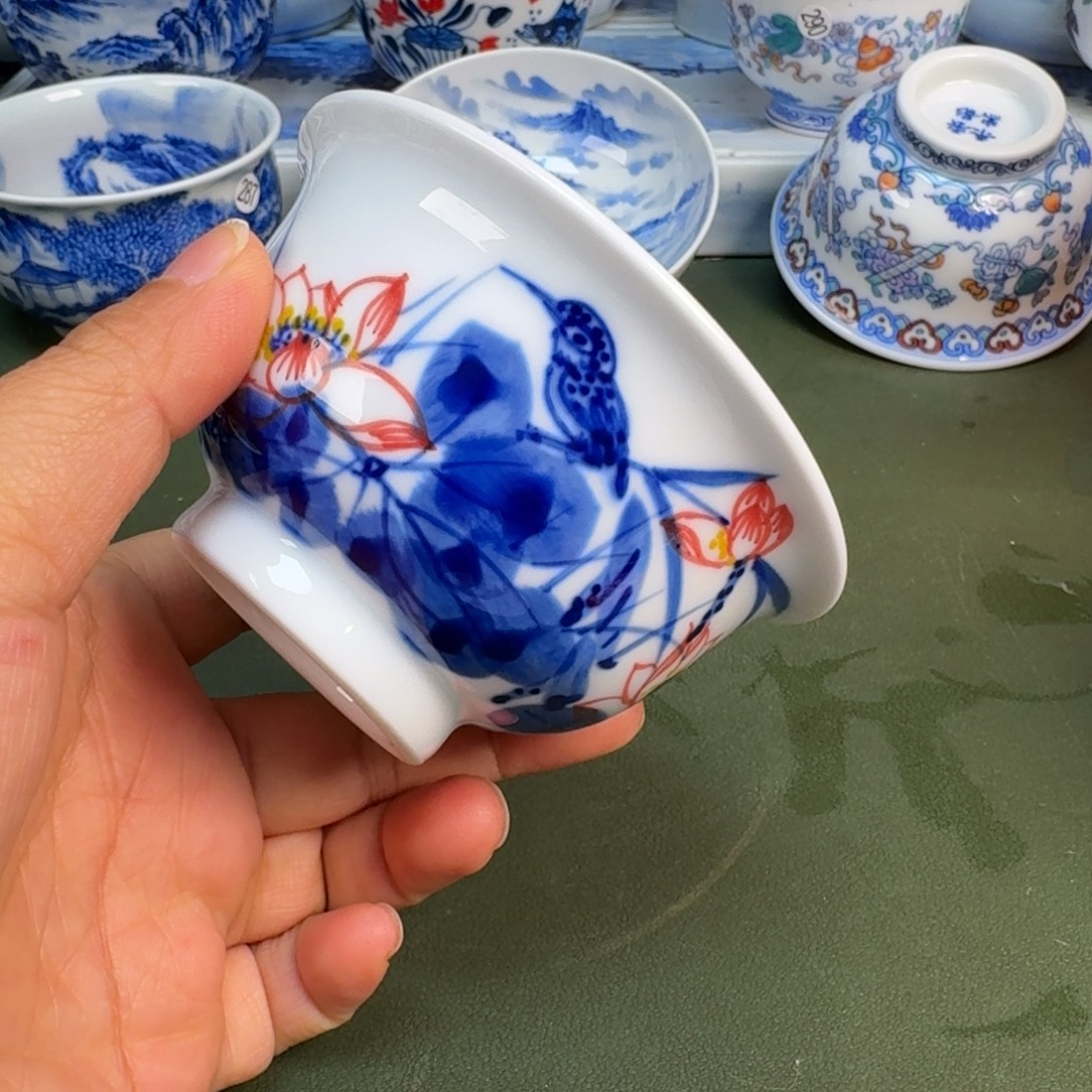 陶景德镇纯手绘茶具圆圆207