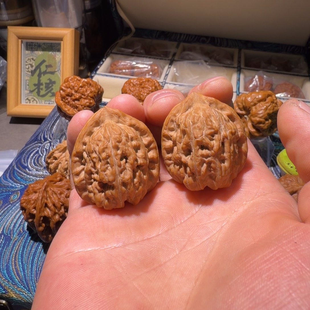 吊坠文玩核桃36全品赤龙鸡心高差0.5，25090533