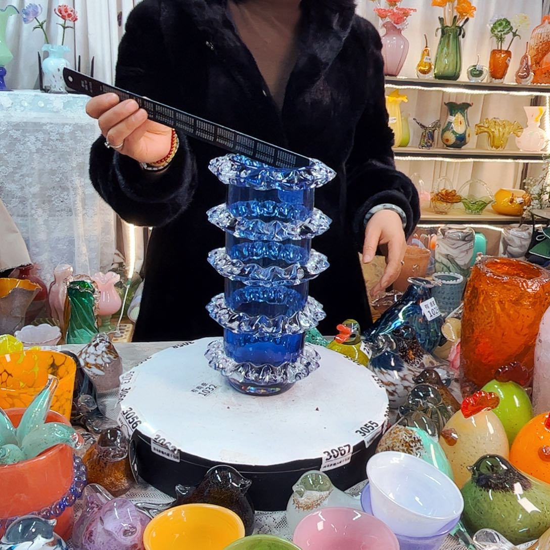 3918 家悦美居琉璃摆件瑕疵