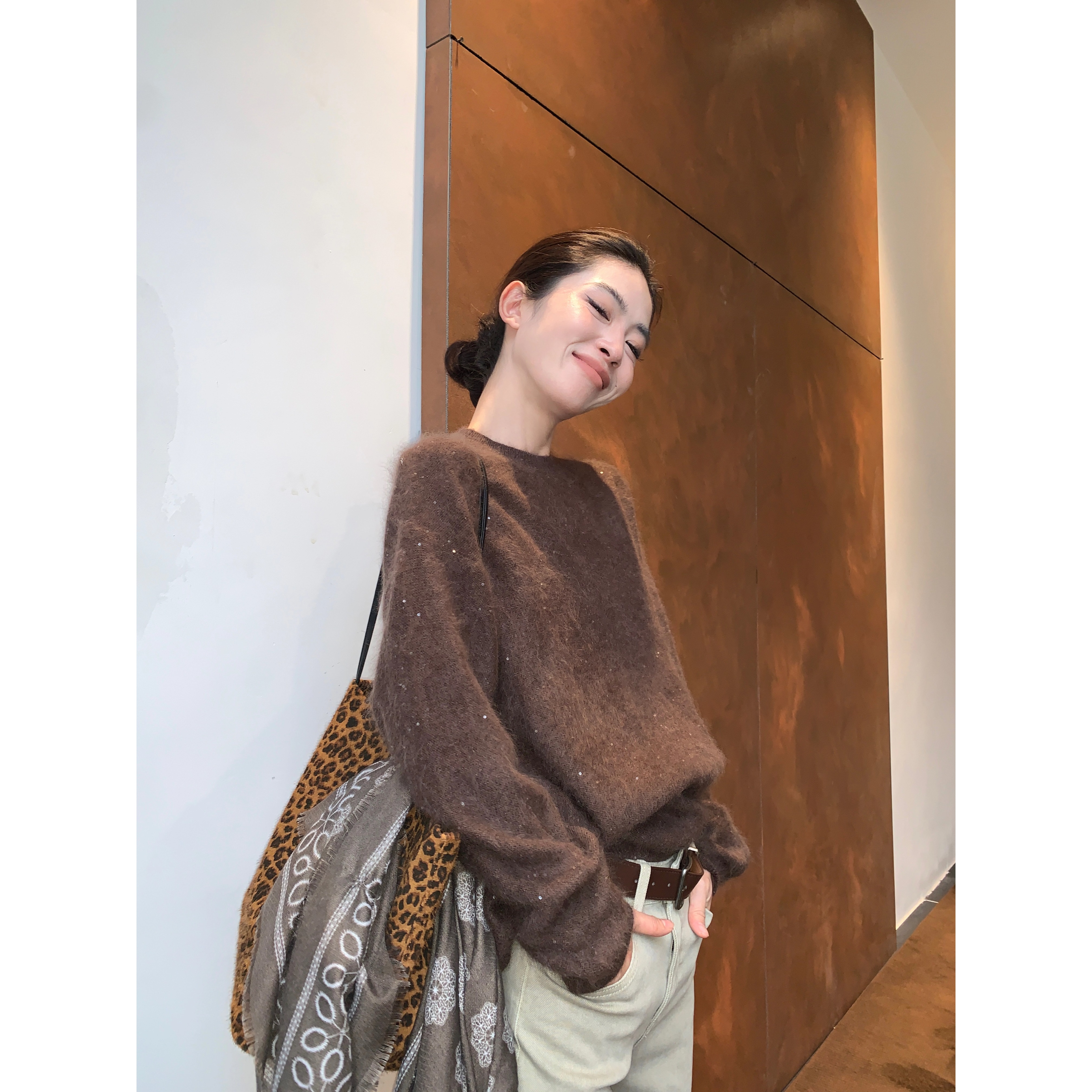 2025 A/W SEP.亮片闪闪星光慵懒精致款毛衣