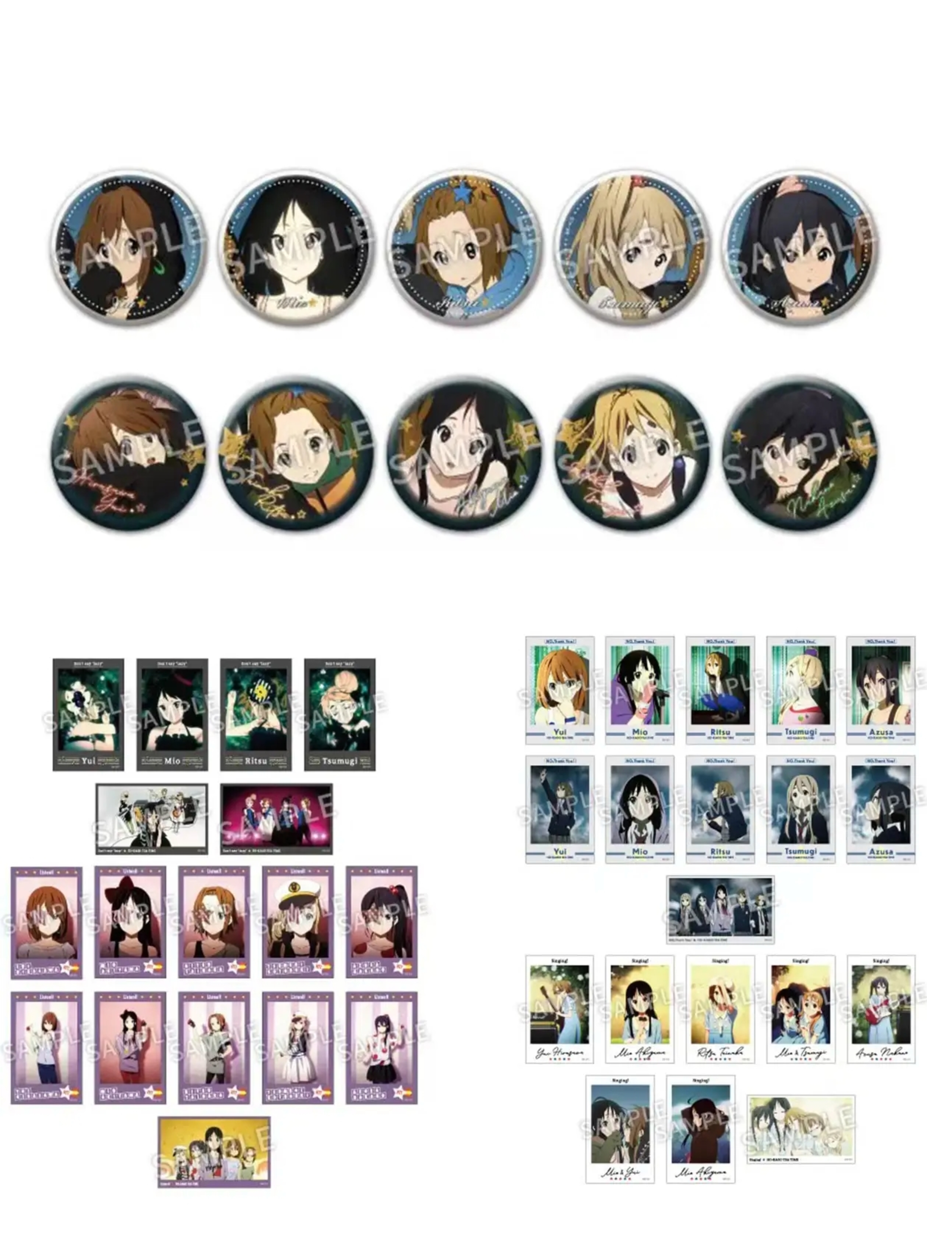 【喵N】轻音少女 京阿尼15周年singing吧唧徽章/签字拍立得 