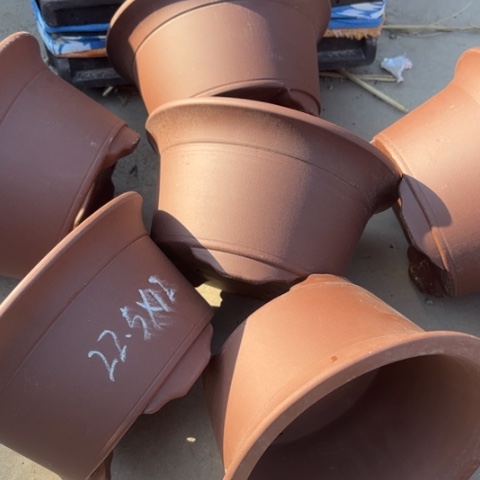 紫砂花盆100-6。22.5-12