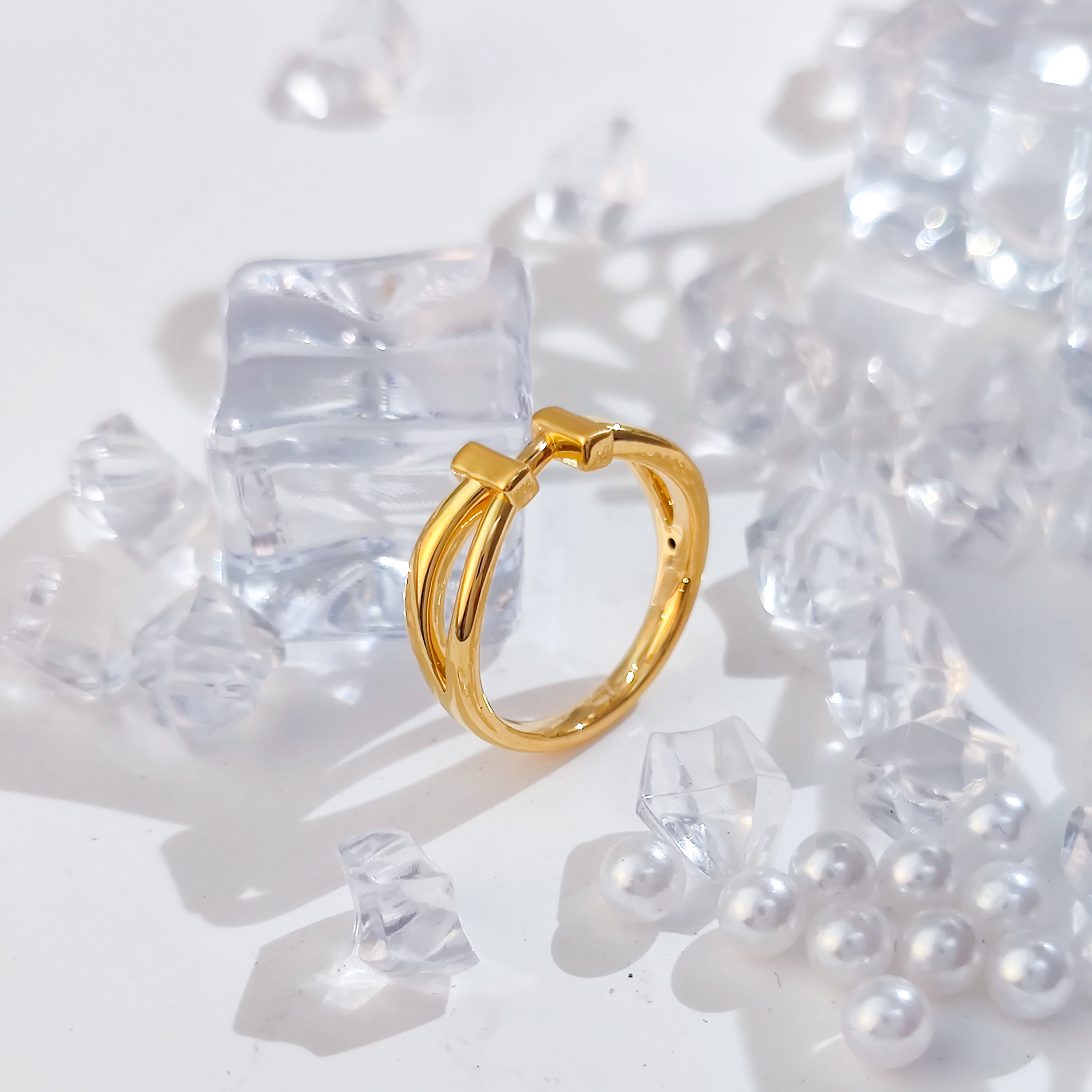 【国潮】足金999 几何艺术戒指1.37 18圈口