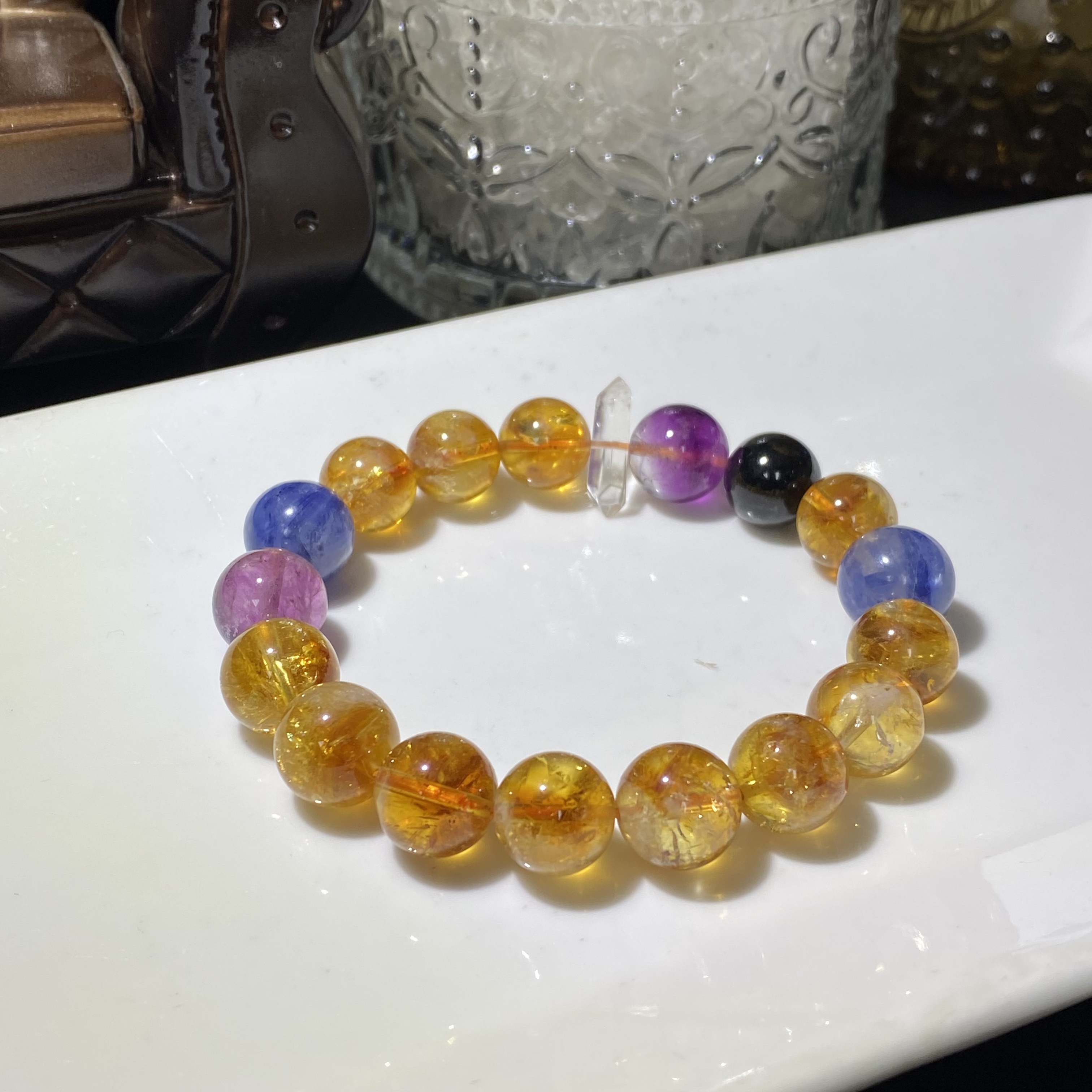 C51-天然黄塔晶黄水晶手链设计款-多样性发其一