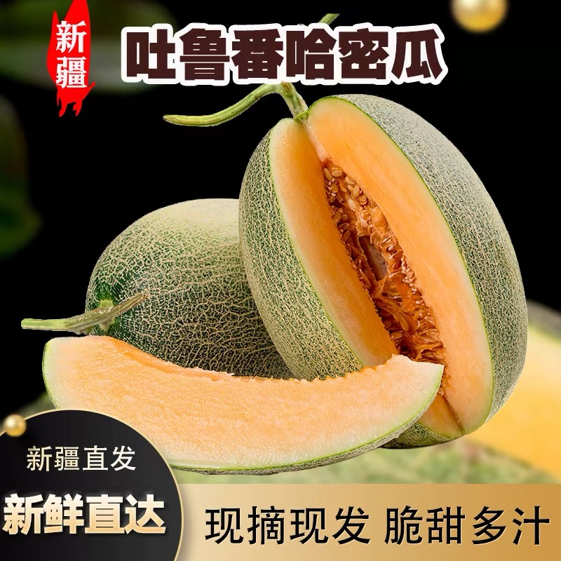 【京东空运】新疆哈密瓜一级瓜西州蜜25号吐鲁番哈密瓜火焰蜜瓜甜瓜