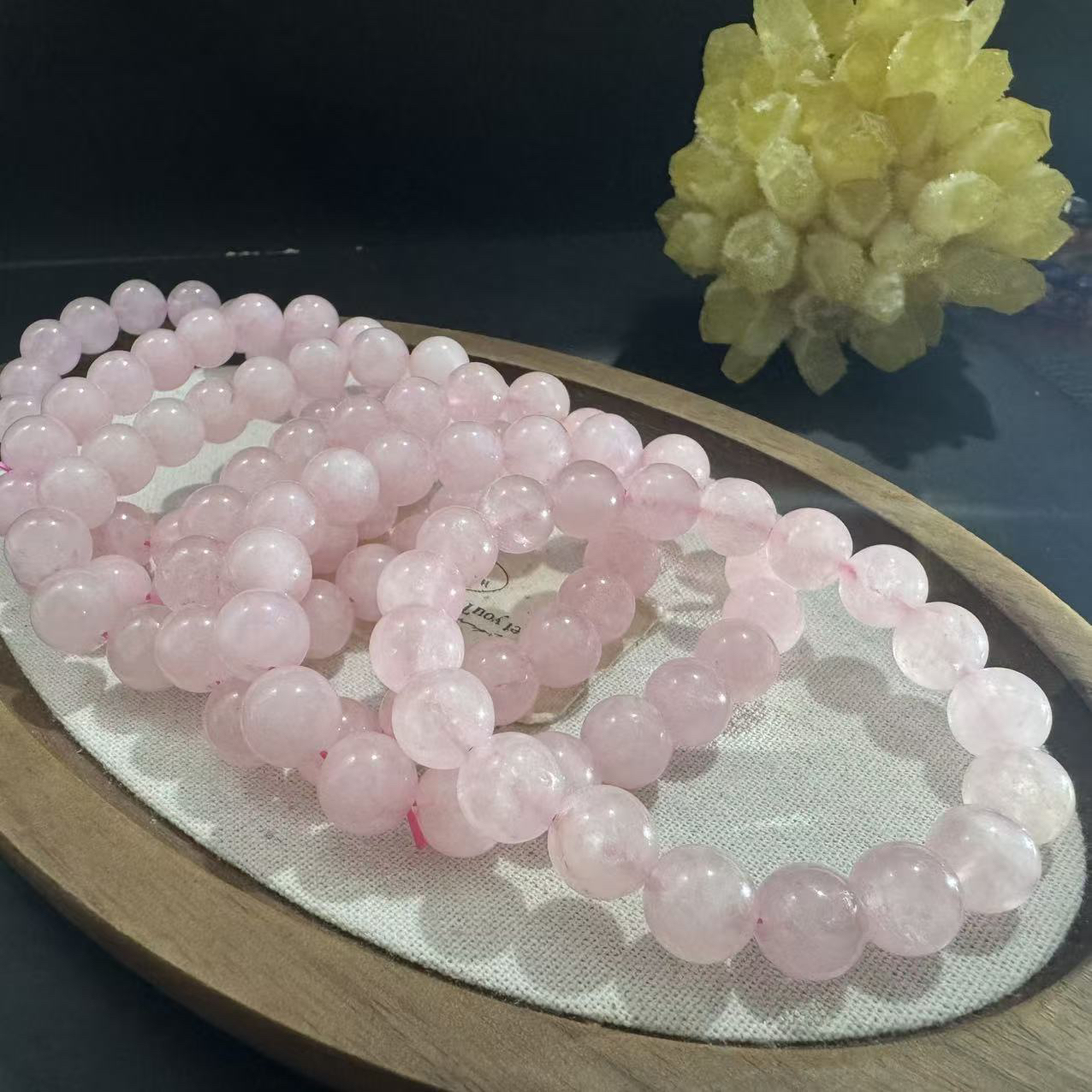 s557 天然粉水手串单圈 多样发一