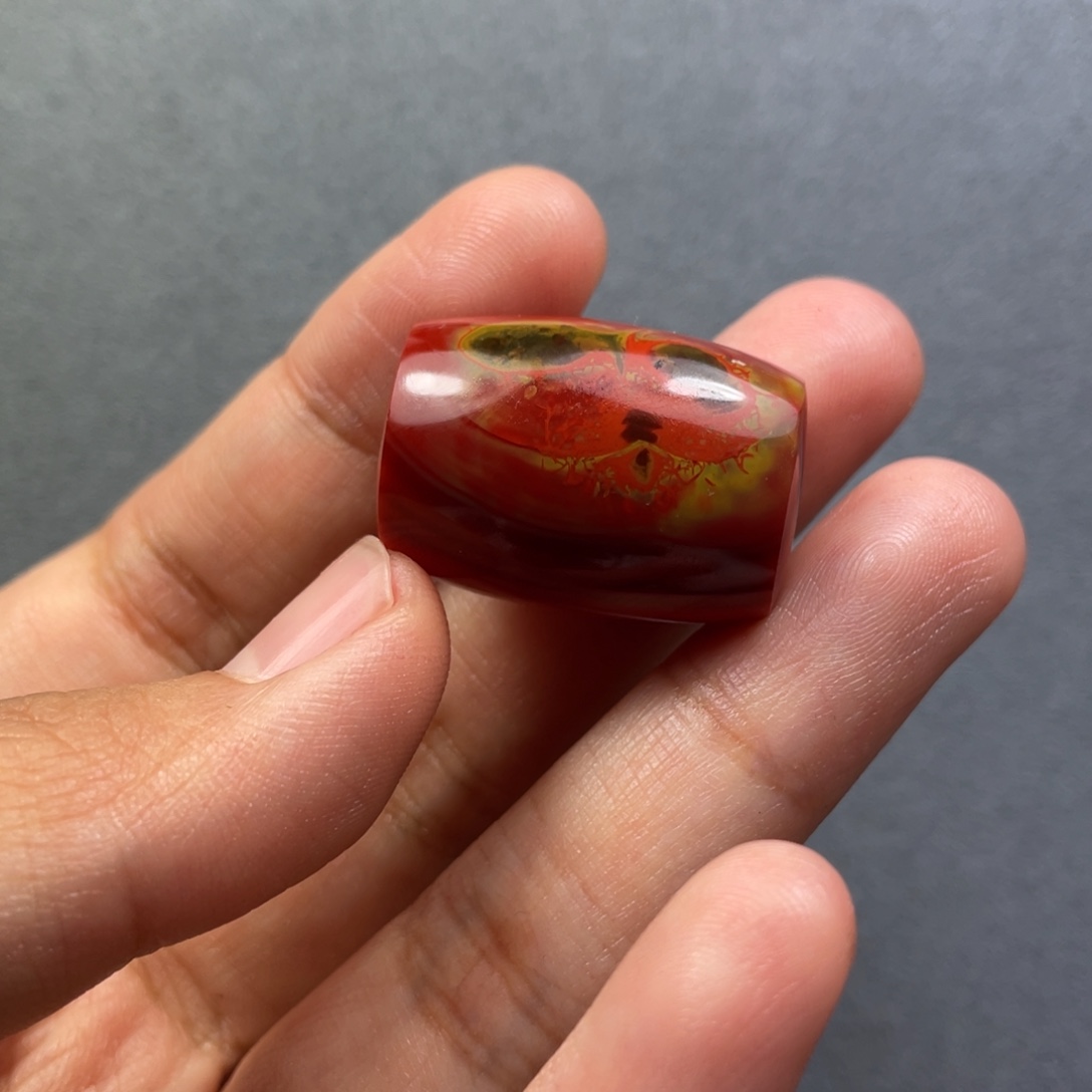 南红玛瑙未镶嵌配饰17.6mm