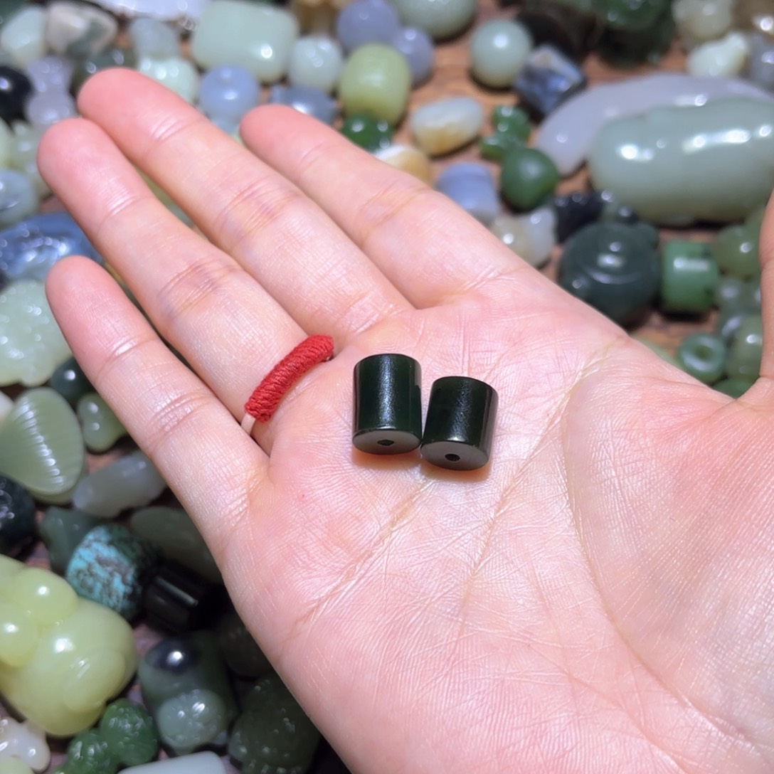 稀***隊和田玉未镶嵌珠宝半成品