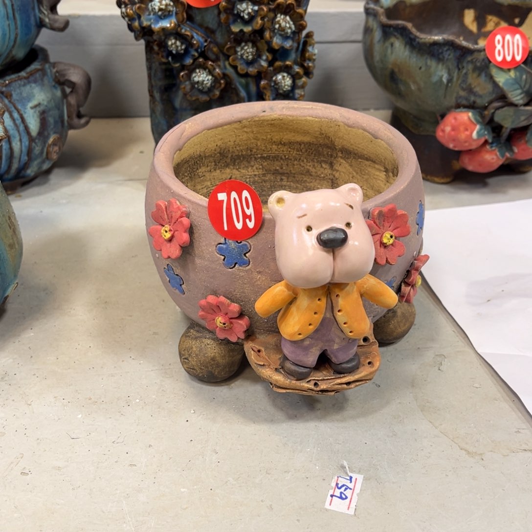 陶瓷微瑕709 号陶然花盆厂家直销