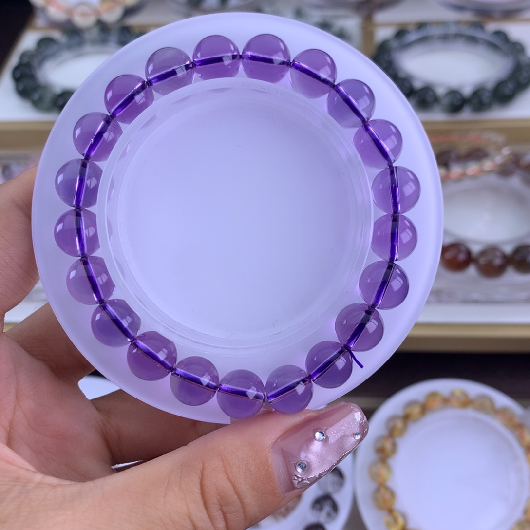 水晶手链未镶嵌w巴西紫水晶