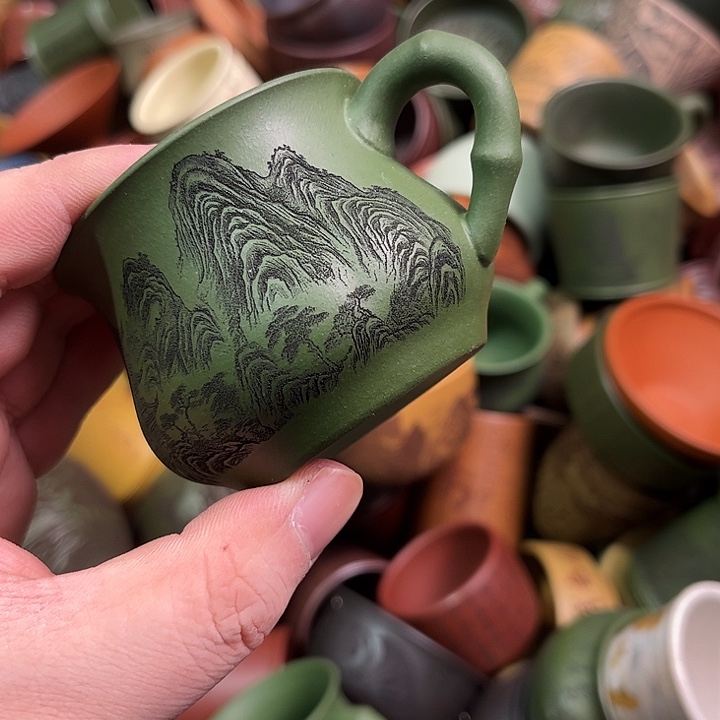 紫砂茶杯全手工紫砂主人杯