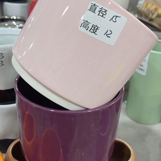 多肉绿植陶瓷花盆9.9包邮，有孔