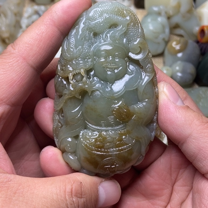 和田玉未镶嵌挂件