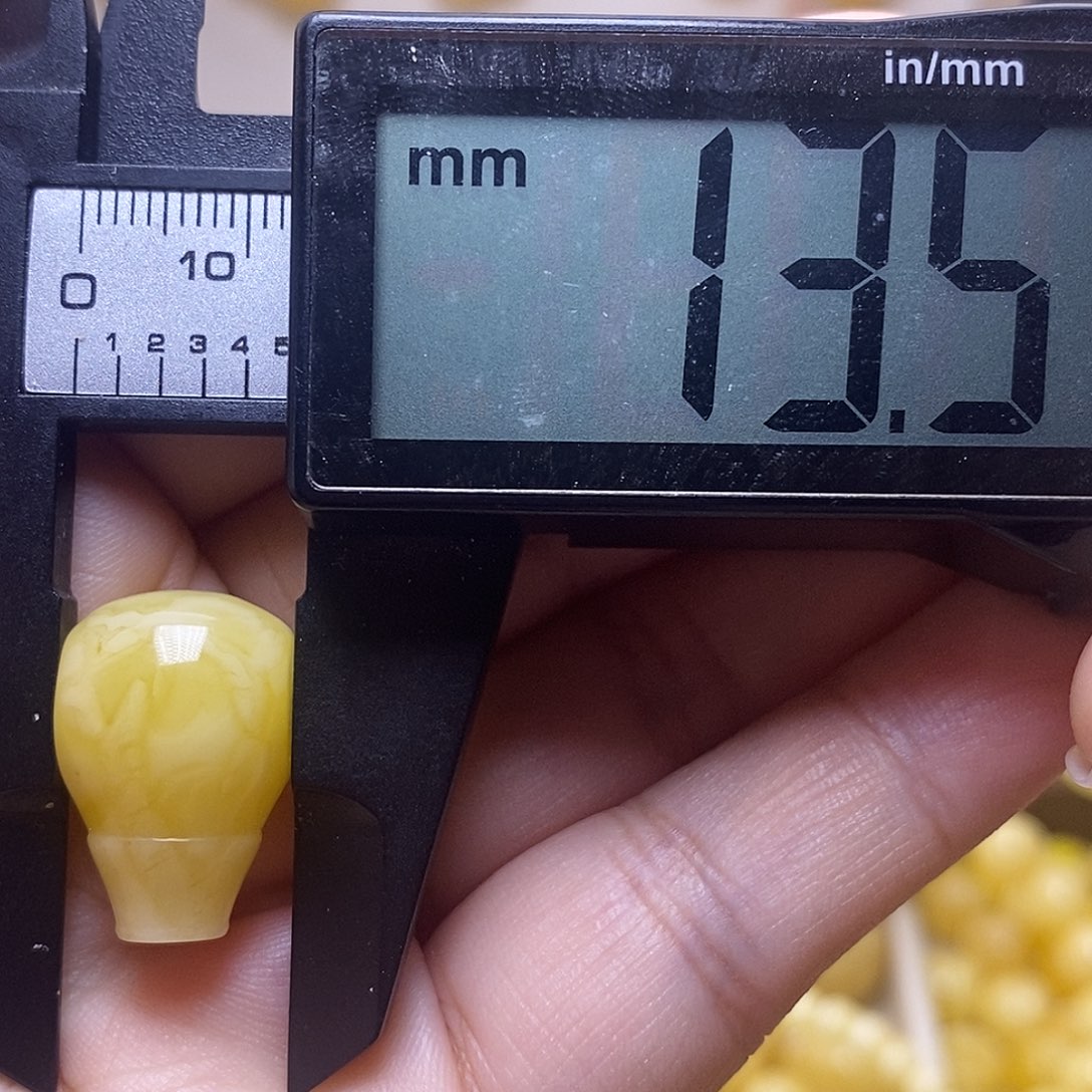 未镶嵌琥珀裸石蜜蜡三通