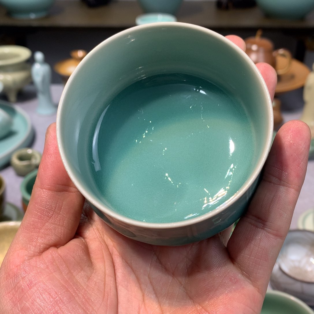 0*6龙泉青瓷手工粉青