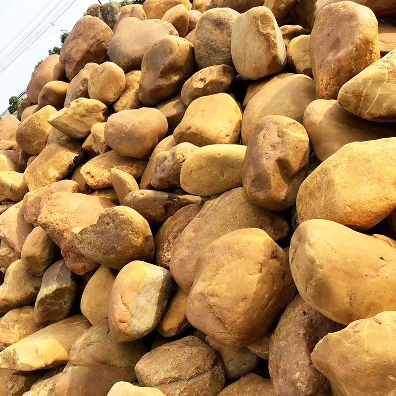 缅甸原石杂色鹅卵石盆景园艺用品园林石头公园景观石鱼缸石摆件