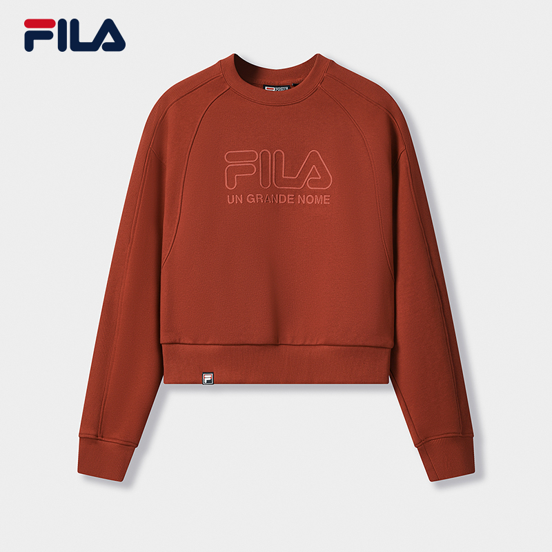 Fila/斐乐女款秋季卫衣【短款显瘦显高】运动百搭上衣F11W549207F