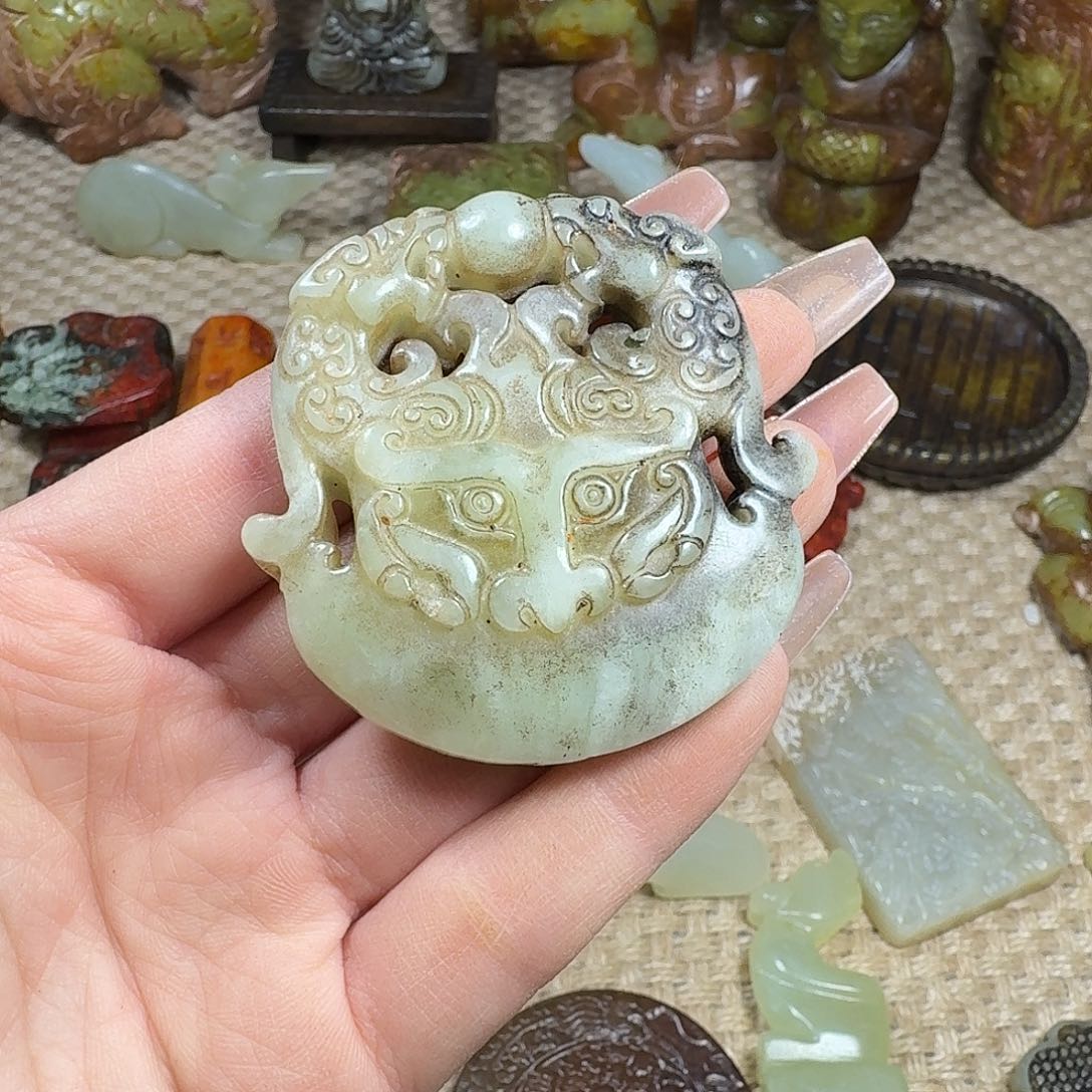 白玉菩提吊坠挂件