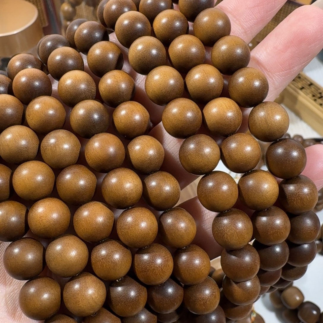 檀香木无事牌1.0顺纹浮水清货福利