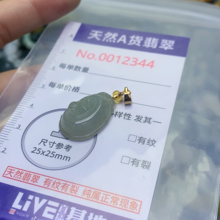 翡翠未镶嵌吊坠(不含链)