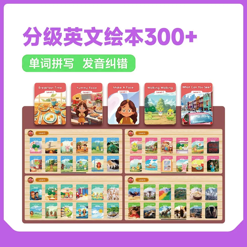 【赠】原版互动绘本4万册（可点读/能纠音/可配音）（APP内学）